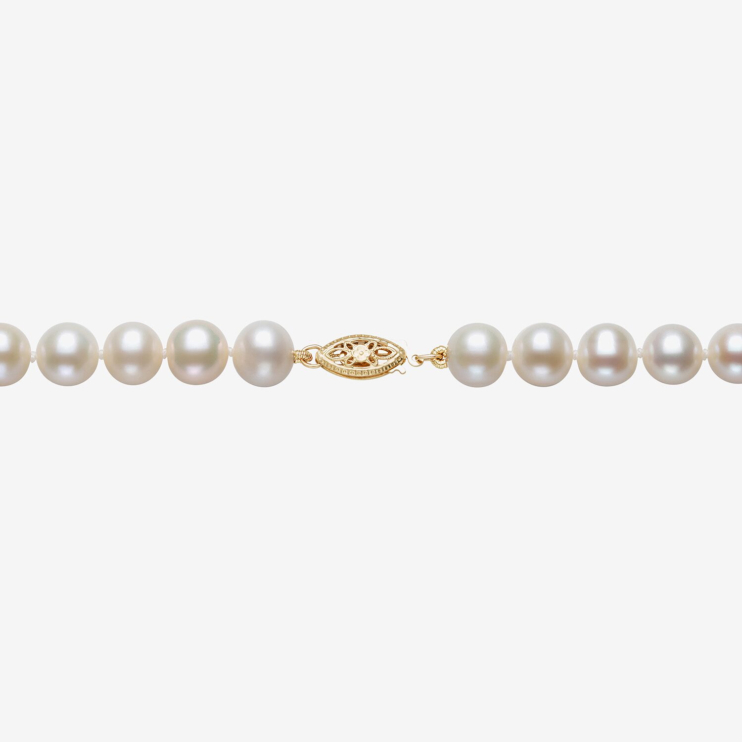 Cultured Freshwater Pearl 18 Inch Strand Necklace in 14K Gold