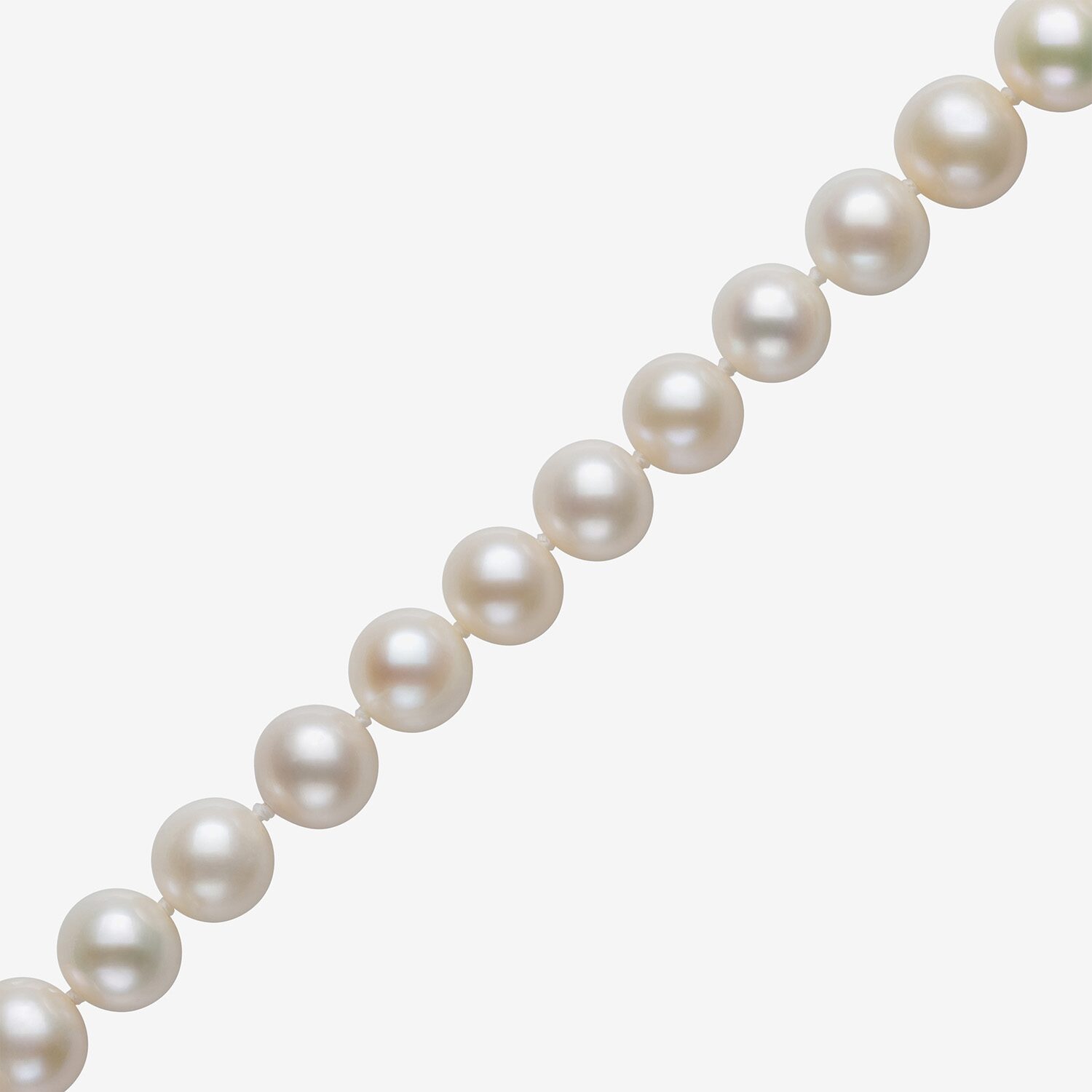 Cultured Freshwater Pearl 18 Inch Strand Necklace in 14K Gold