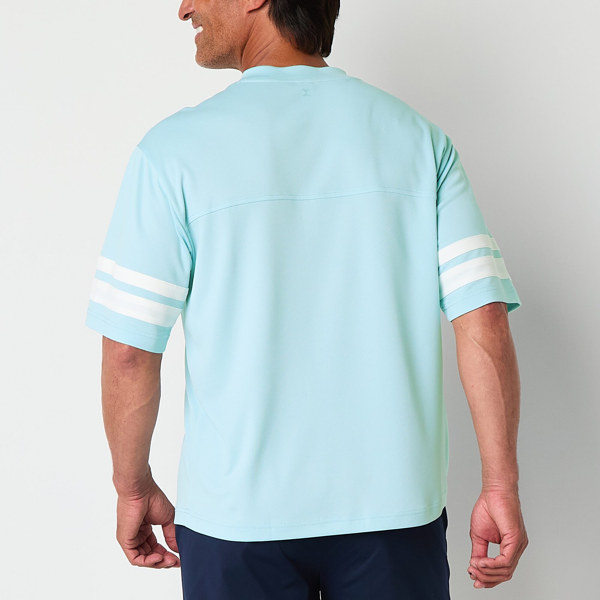 Xersion Mesh Mens V Neck Short Sleeve Quick Dry Active T-Shirt
