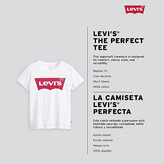 Levi's® The Perfect Tee Womens Plus Crew Neck Short Sleeve T-Shirt