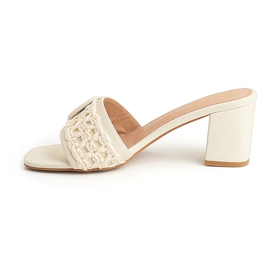 New York & Company Womens Lana Slide Sandals