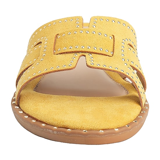 New York & Company Womens Dulcy Slide Sandals