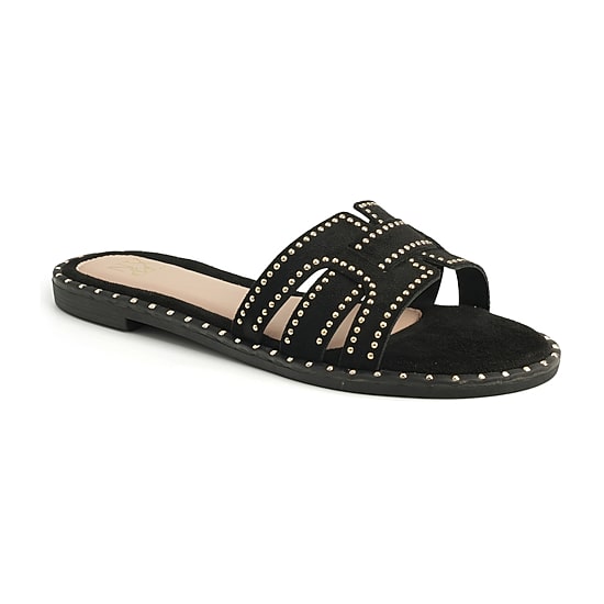 New York & Company Womens Zora Slide Sandals