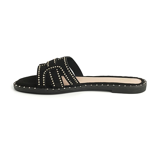 New York & Company Womens Zora Slide Sandals