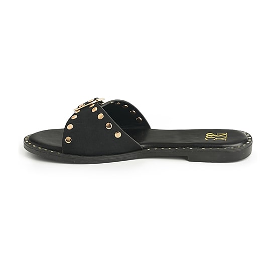 New York & Company Womens Westly Slide Sandals