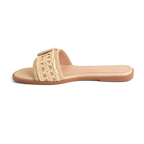New York & Company Womens Amber Slide Sandals