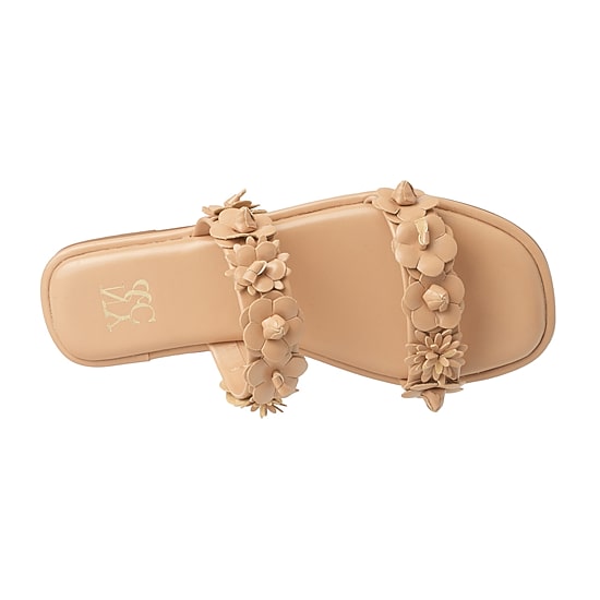 New York & Company Womens Poppy Slide Sandals