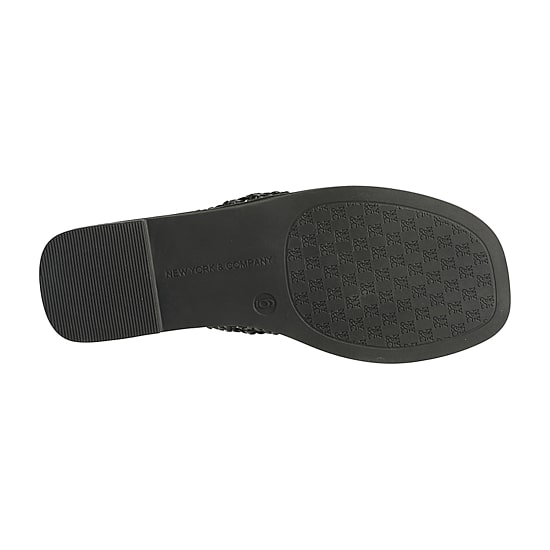 New York & Company Womens Phillipa Slide Sandals