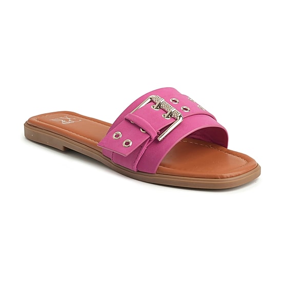 New York & Company Womens Rey Slide Sandals