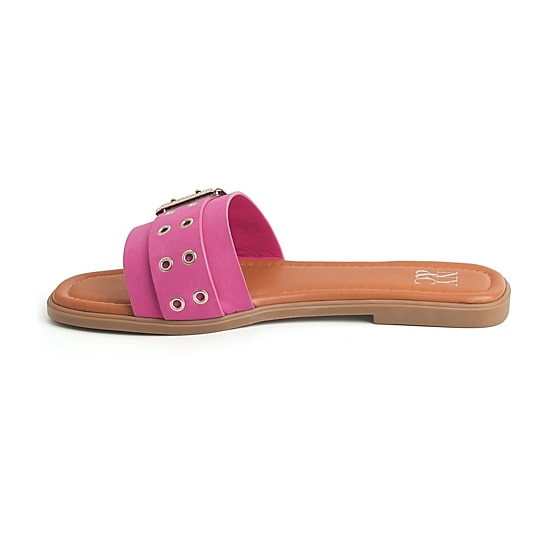 New York & Company Womens Rey Slide Sandals