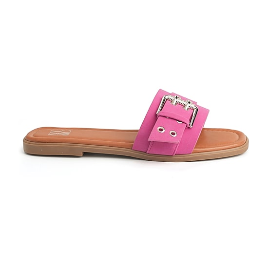 New York & Company Womens Rey Slide Sandals