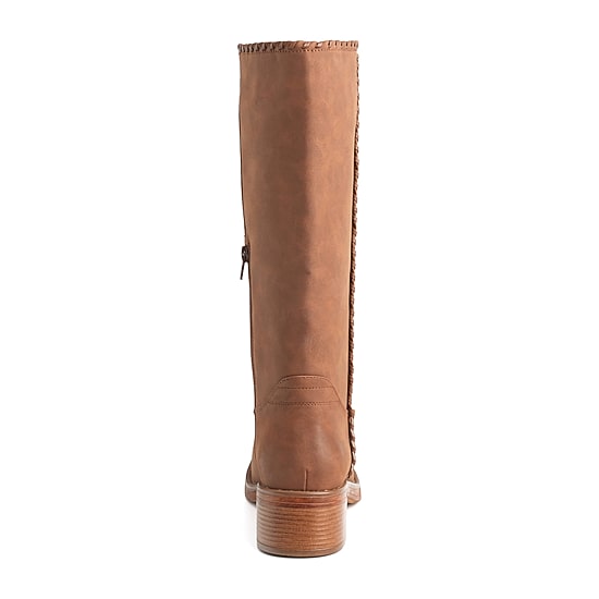 New York & Company Womens Carmen Stacked Heel Over the Knee Boots