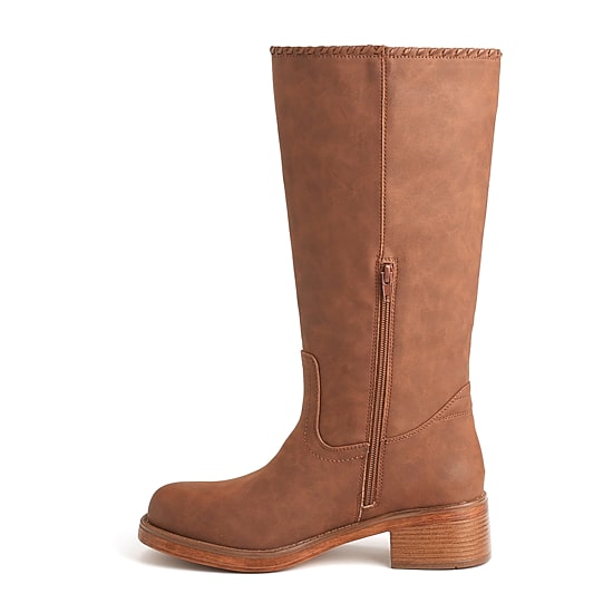 New York & Company Womens Carmen Stacked Heel Over the Knee Boots