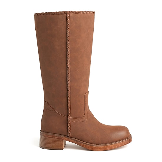 New York & Company Womens Carmen Stacked Heel Over the Knee Boots