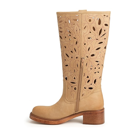 New York & Company Womens Curtis Stacked Heel Over the Knee Boots