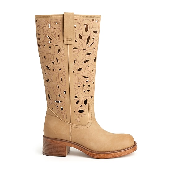 New York & Company Womens Curtis Stacked Heel Over the Knee Boots