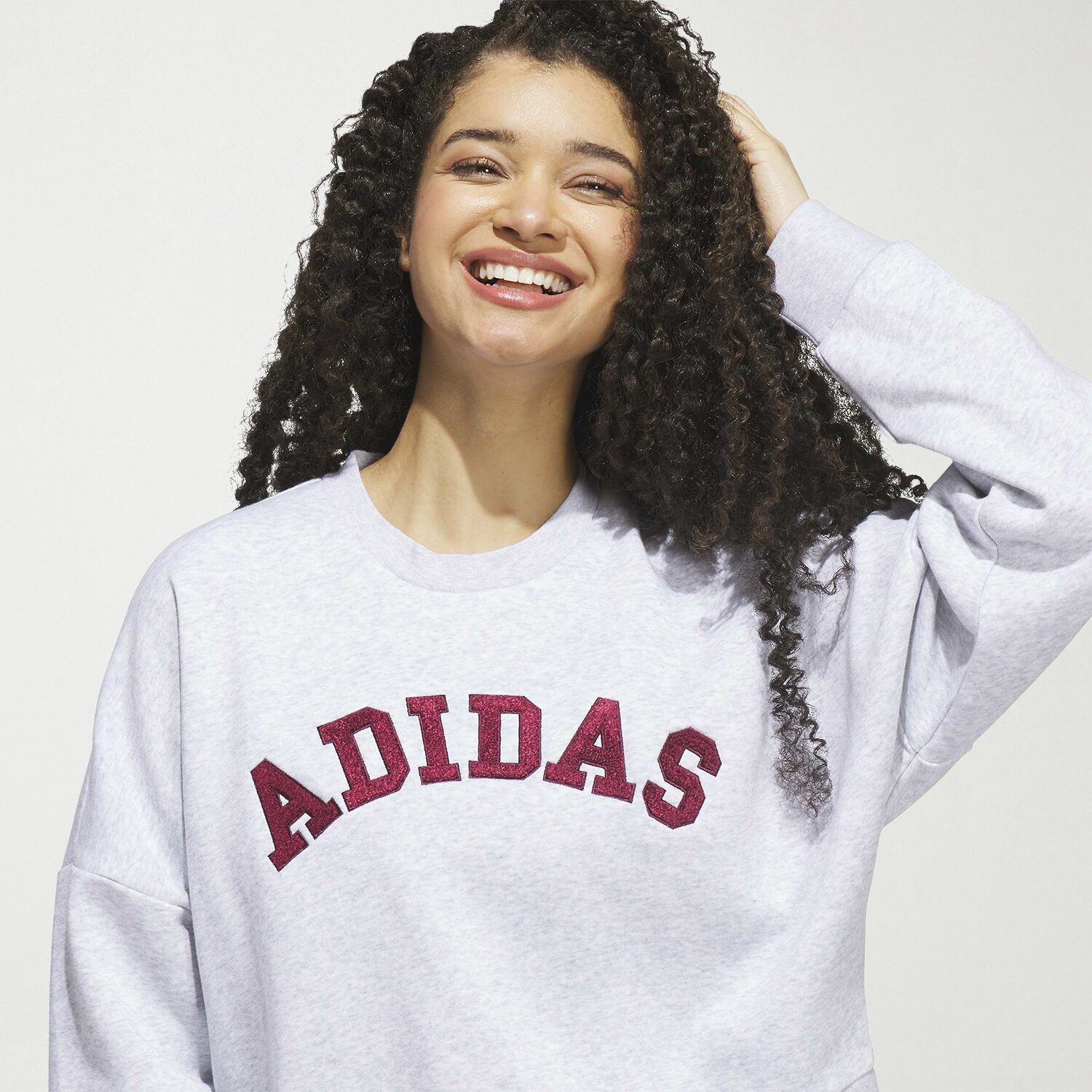 adidas Womens Crew Neck Long Sleeve Sweatshirt