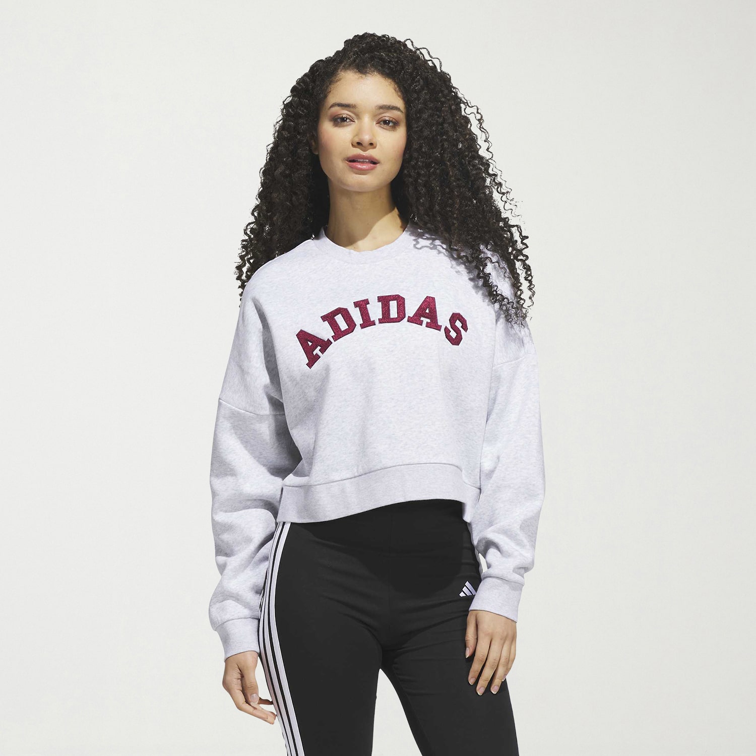 adidas Womens Crew Neck Long Sleeve Sweatshirt
