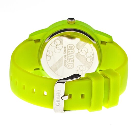 Crayo Women's Festival Lime Silicone-Band Watch with Date Cracr2002