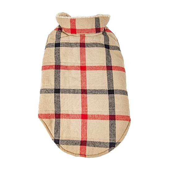 Pet Life ® 'Allegiance' Classical Plaided Insulated Dog Coat Jacket