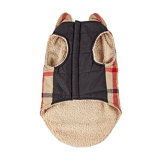 Pet Life ® 'Allegiance' Classical Plaided Insulated Dog Coat Jacket