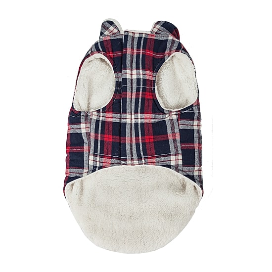 Pet Life ® 'Puddler' Classical Plaided Insulated Dog Coat Jacket