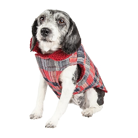 Pet Life ® 'Scotty' Tartan Classical Plaided Insulated Dog Coat Jacket