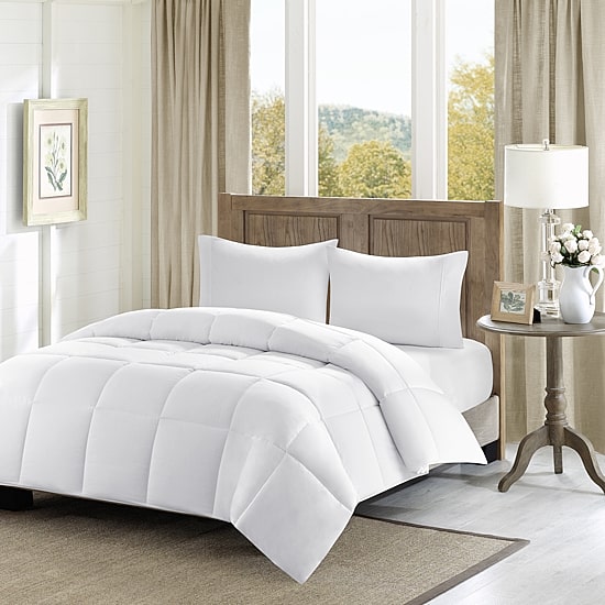 Madison Park Wingate 300 Thread Count Cotton Percale Luxury Down Alternative Comforter