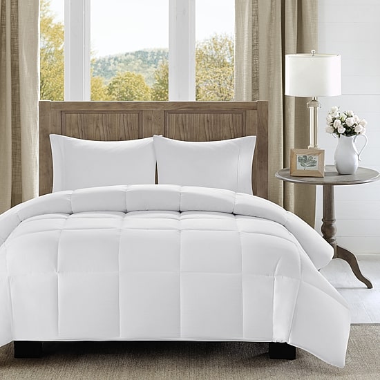 Madison Park Wingate 300 Thread Count Cotton Percale Luxury Down Alternative Comforter