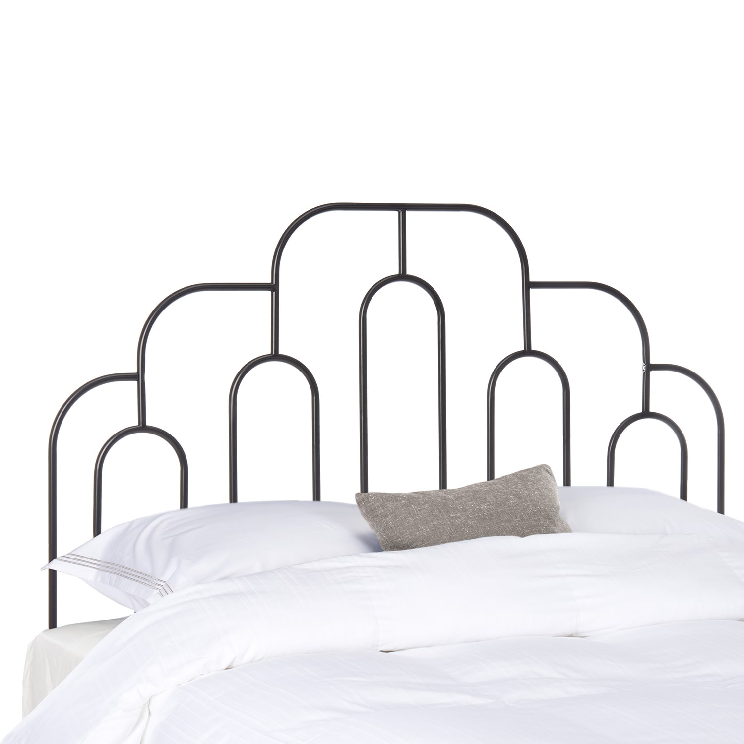 Paloma Metal Tufted Nailhead Trim Headboard