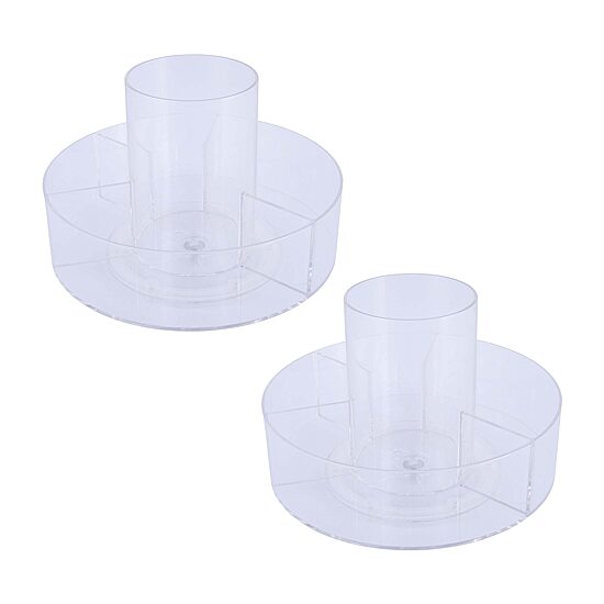 Kenney Storage Made Simple Lazy Susan 360 Rotating Countertop Bathroom Organizer