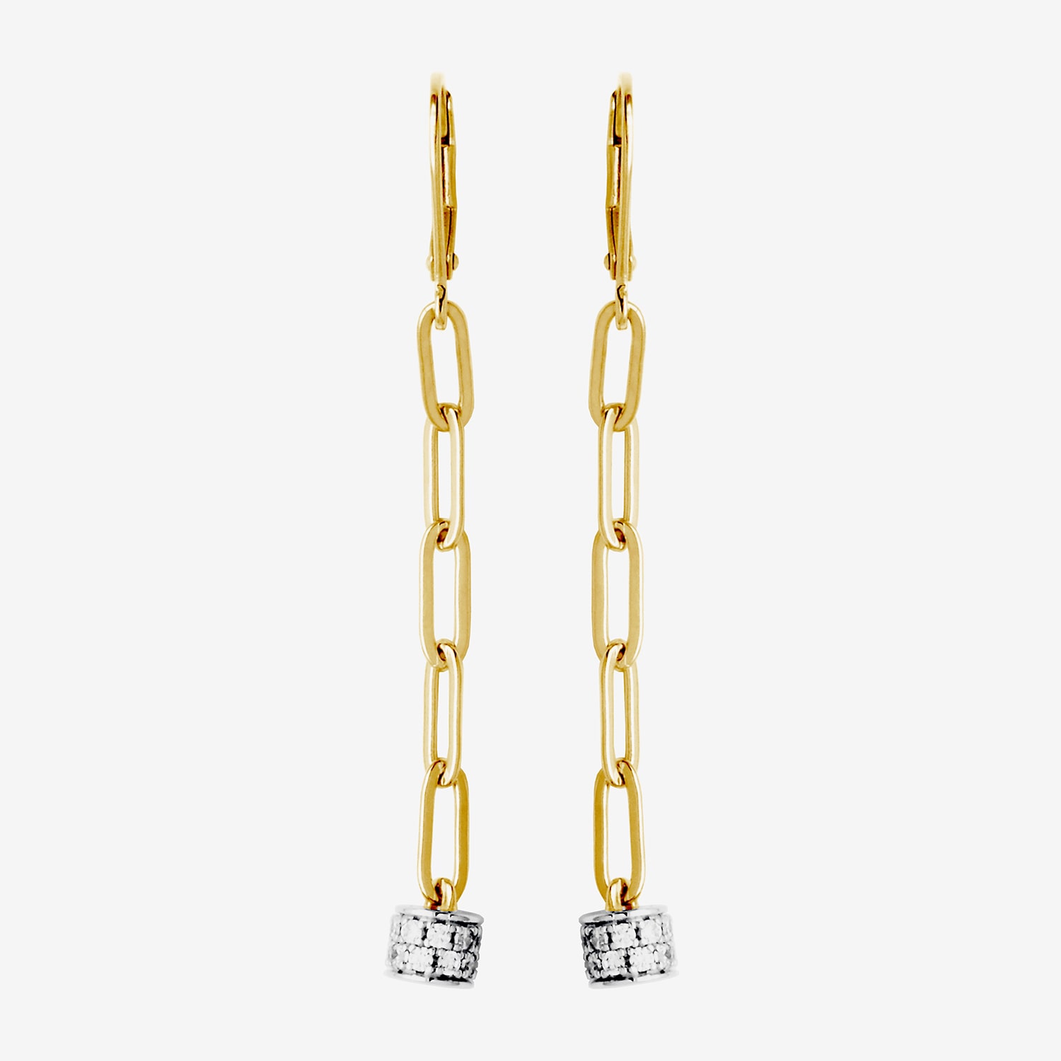 Paris 1901 By Charles Garnier Womens Cubic Zirconia 18K Gold Over Silver Drop Earrings