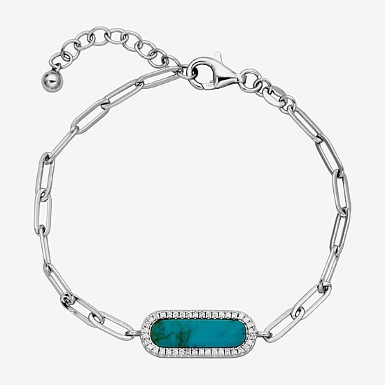 Paris 1901 By Charles Garnier Womens Sterling Silver Solid 6 3/4 Inch Link Bracelet