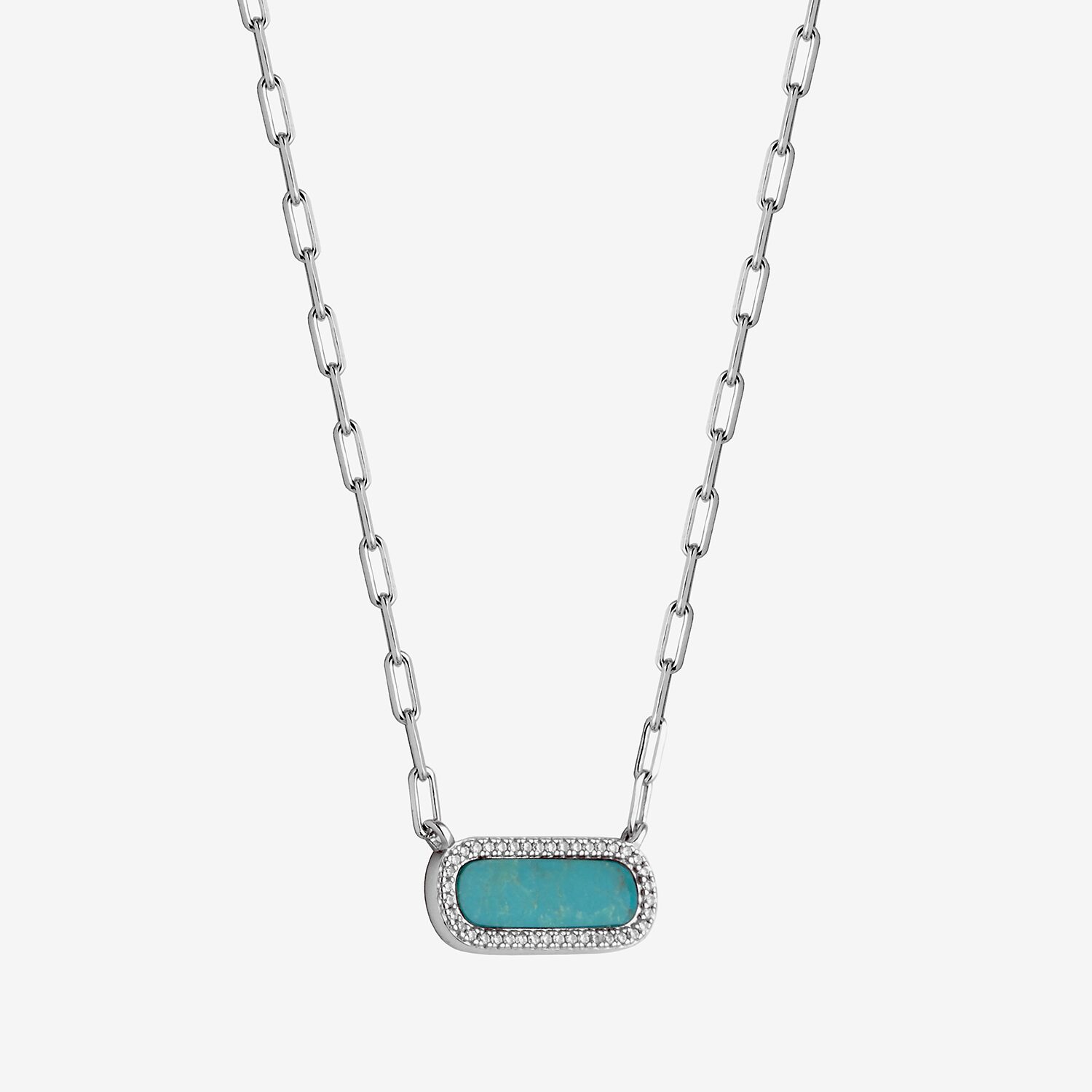 Paris 1901 By Charles Garnier Womens Stabilized Blue Turquoise Sterling Silver Star 17 Inch Pendant Necklace