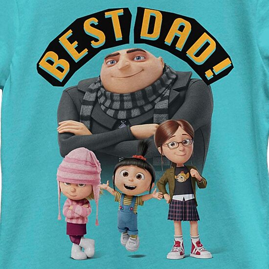 Little & Big Kid Girls Crew Neck Short Sleeve Regular Fit Despicable Me Graphic T-Shirt