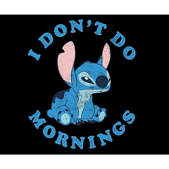 Disney Collection Stitch Mornings 27 Oz Stainless Steel Travel Mug