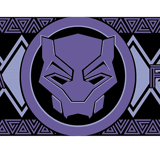 Disney Collection Black Panther Wakanda Forever Logo 27 Oz Stainless Steel Travel Mug