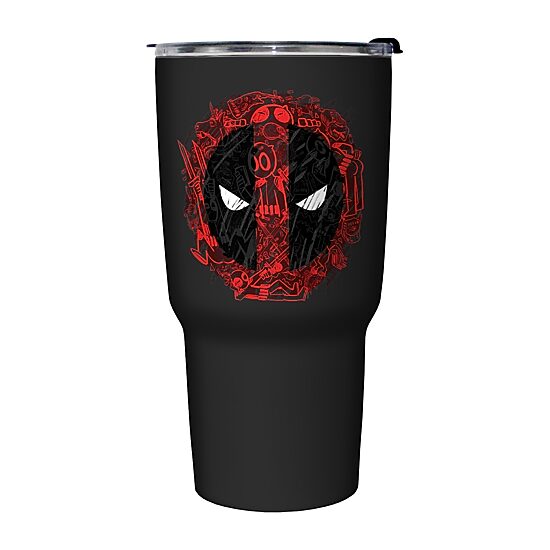 Disney Collection Deadpool Icons 27 Oz Stainless Steel Travel Mug