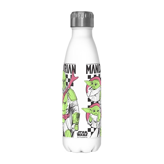 Disney Collection Star Wars Mando Checks 17 Oz Stainless Steel Bottle