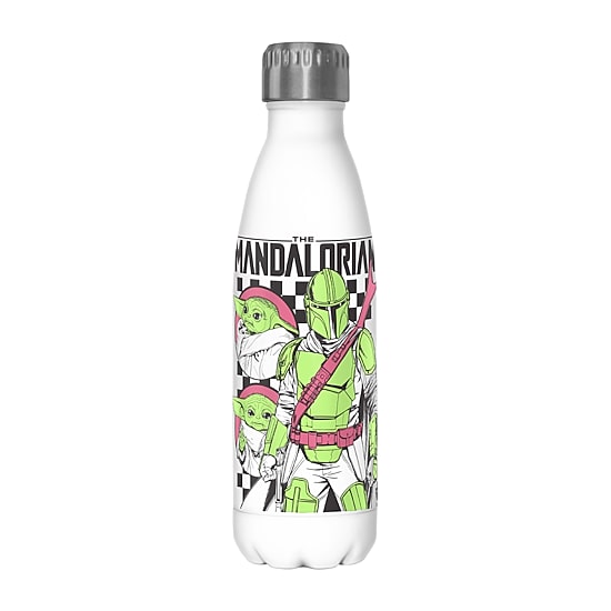 Disney Collection Star Wars Mando Checks 17 Oz Stainless Steel Bottle