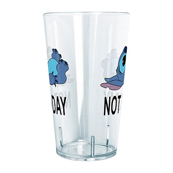 Disney Collection Not Today Stitch 24 Oz Tritan Cup 4pc Set