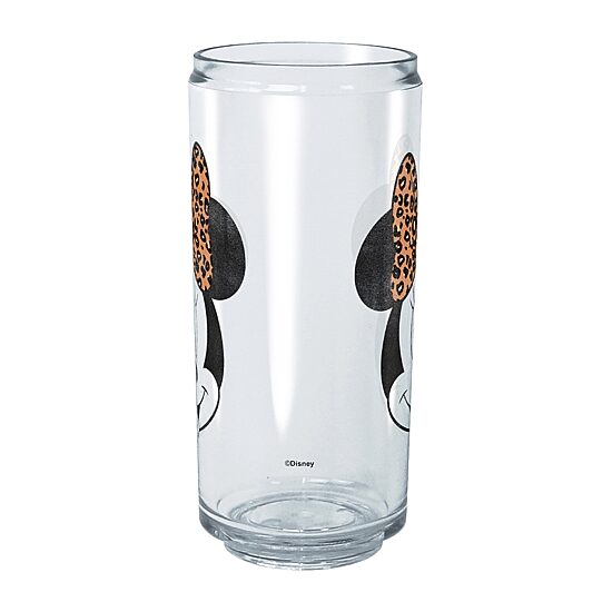 Disney Collection Modern Minnie Face Leopard 16 Oz Tritan Cup 2pc Set