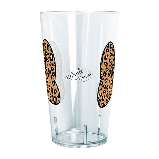 Disney Collection  Mickey and Friends Animal Print Bow 24 Oz Tritan Cup 4pc Set