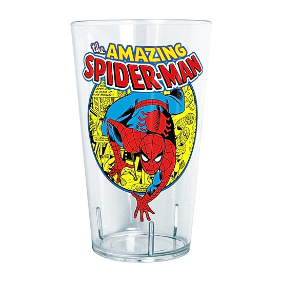 Disney Collection Marvel Spiderman Urban Hero 24 Oz Tritan Cup 4pc Set