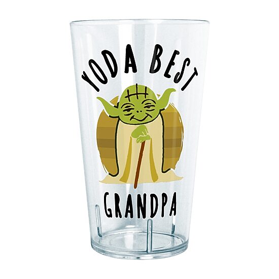 Disney Collection Star Wars Best Grandpa Yoda Says 24 Oz Tritan Cup 4pc Set