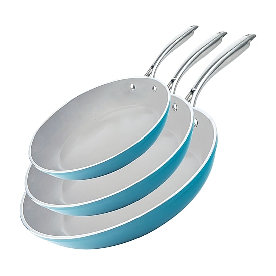 Gotham Steel Nonstick With Stay Cool Handles Non-Stick 3-pc. Frying Pan