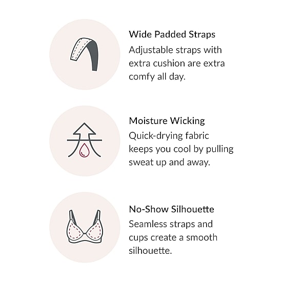 Glamorise MagicLift® Seamless T-Shirt Wirefree Bra-1080