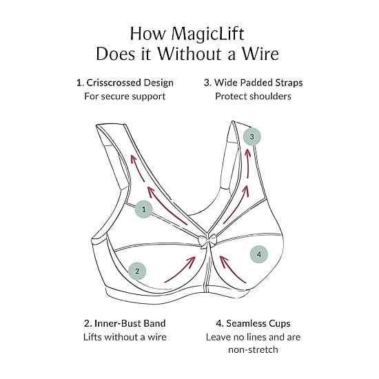 Glamorise MagicLift® Seamless T-Shirt Wirefree Bra-1080