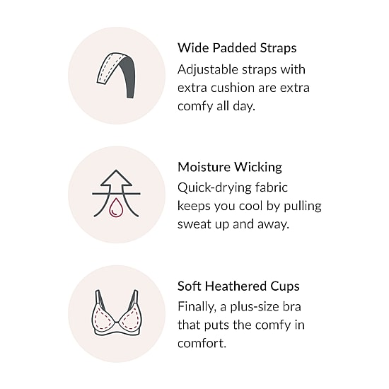 Glamorise MagicLift® Moisture Control Wirefree Bra-1064