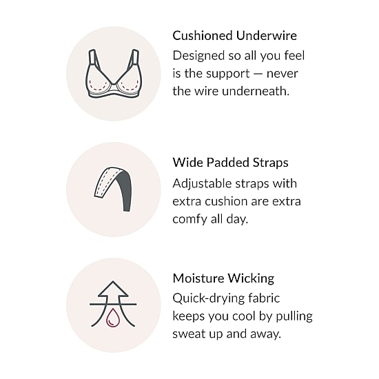 Glamorise Low Cut WonderWire® Lace Underwire Bra- 1240